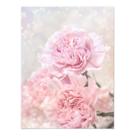 Impression Photo Oeillets roses romantiques Dreamy personnalisables (Devant)