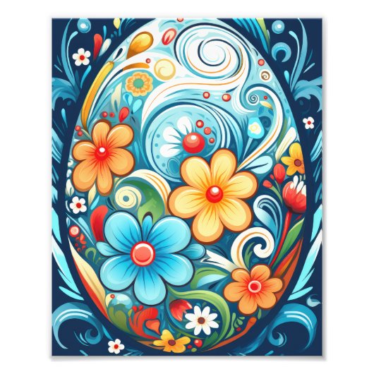 Impression Photo Oeuf de Pâques (Devant)