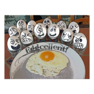 Impression Photo Œuf Super Amusant - Affiche Eggcellente !