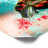 Impression Photo Oeuvre Abstraite de tortue (Coin)