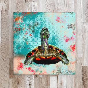 Impression Photo Oeuvre Abstraite de tortue