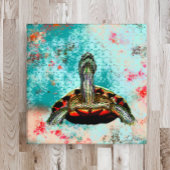 Impression Photo Oeuvre Abstraite de tortue