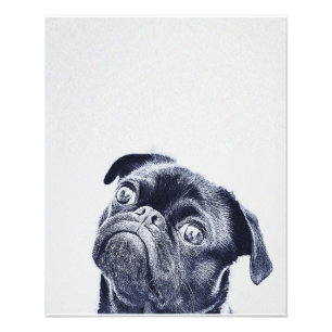 Impression Photo Oeuvre artisanale de mignon Bulldog Cadeau de Bu