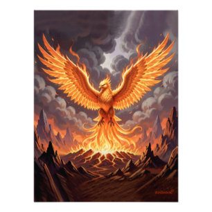 Impression Photo Œuvre d'art murale triptyque Phoenix Majestique