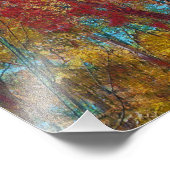 Impression Photo Oeuvre forestière d'automne (Coin)