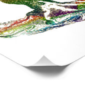 Impression Photo OEuvre murale colorée - Octopus Running (Coin)