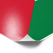 Impression Photo officiellement le drapeau de l'État de Palestine (Coin)