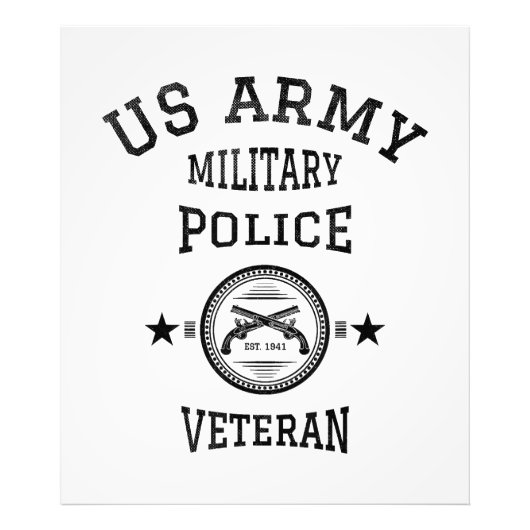 Impression Photo Officier de police vétéran à la retraite (Devant)