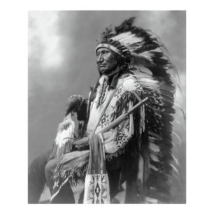 Impression Photo Oglala Sioux Chef Rocky Bear c. 1899