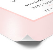 Impression Photo Oh Baby Chic Pink Script Baby Shower Party Sign (Coin)