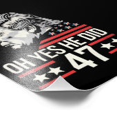 Impression Photo Oh Oui Il A Fait 47 Trump 2024 (Coin)