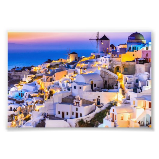 Impression Photo Oia Santorini (Devant)