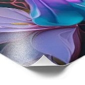 Impression Photo Oiseau à poitrine jaune violet (Coin)