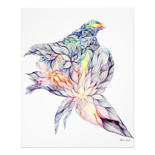 Impression Photo Oiseau dans son nid