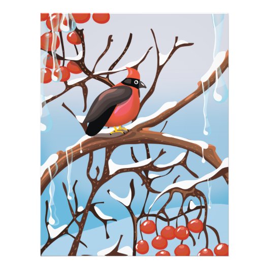 Impression Photo oiseau d'hiver (Devant)