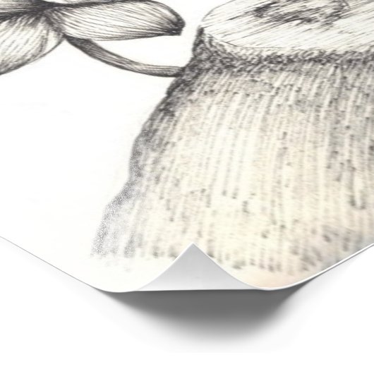 Impression Photo Oiseau et fleurs (Coin)