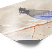 Impression Photo Oiseau sur la branche (Coin)