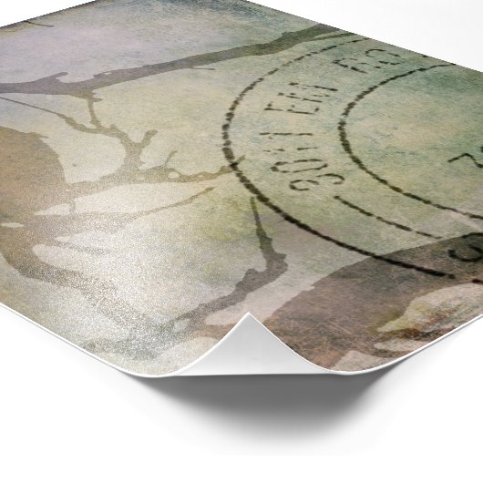 Impression Photo Oiseau Sur Une Branche (Coin)