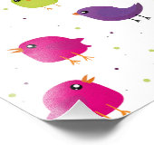 Impression Photo Oiseaux colorés mignons (Coin)