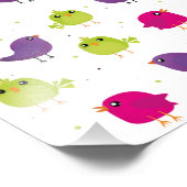 Impression Photo Oiseaux colorés mignons (Coin)