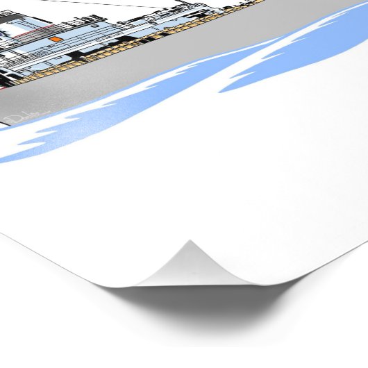 Impression Photo Ojibway, cargo des Grands Lacs (Coin)