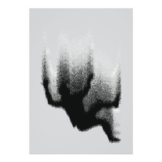 Impression Photo Ombre Abstraite: Silhouette Fluide (Devant)
