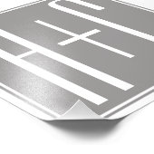 Impression Photo Ongles Classy Couples | Blanc et gris (Coin)