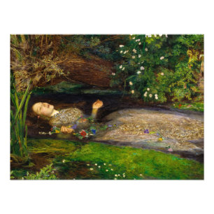 Impression Photo Ophélie par John Everett Millais