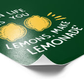 Impression Photo Optimisme de limonade, citrons d'été (Coin)