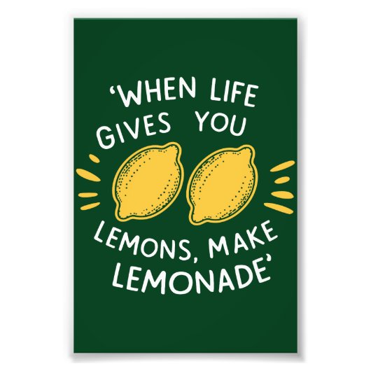Impression Photo Optimisme de limonade, citrons d'été (Devant)