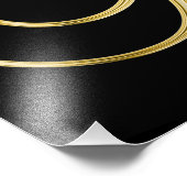 IMPRESSION PHOTO OR NOIR ÉLÉGANT (Coin)