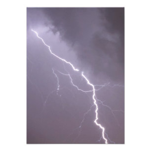 Impression Photo Orage lumineux avec de nombreux éclairs