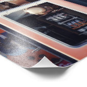 Impression Photo Orange pompe carburant (Coin)