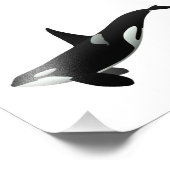 Impression Photo Orca whale illustration - choose background color (Coin)