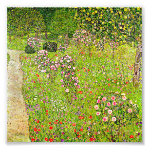 Impression Photo Orchard Gustav Klimt avec Rose