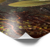 Impression Photo Orchidée de Cattleya et trois colibris par Heade (Coin)