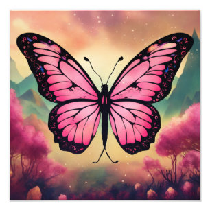 Impression Photo Oreiller jeté Logo Papillon