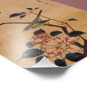 Impression Photo Oriental Camellia et Paruline (Coin)