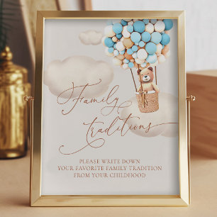 Impression Photo Ours Ballons Traditions Familiales Favorites Signe