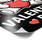 Impression Photo Ours de la Saint-Valentin Joyeuse vday  (Coin)