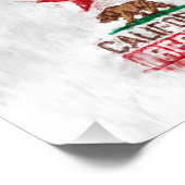 Impression Photo Ours drapeau de la République de Californie en sty (Coin)