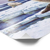 Impression Photo Ours polaires sur les flots de glace Art (Coin)