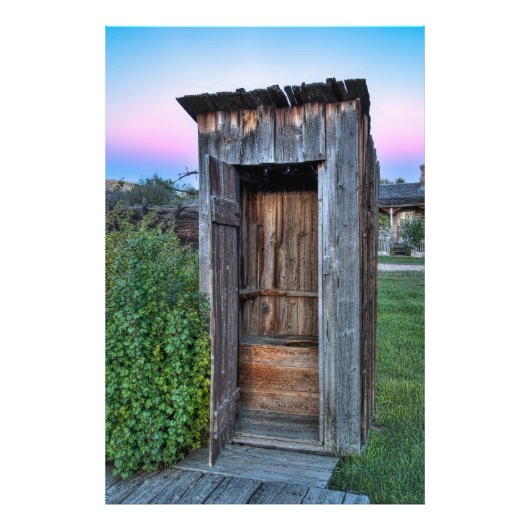 Impression Photo Outhouse de Montana Ghost Town (Devant)
