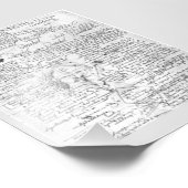 Impression Photo Page manuscrite, Le roman Démons de Fyodor Dostoïe (Coin)