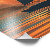 Impression Photo Paint Paint Sunset Lighthouse (Coin)