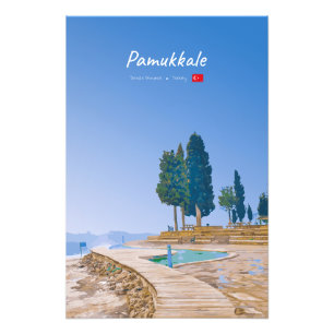 Impression Photo Pamukkale, Turquie - Piscines thermales