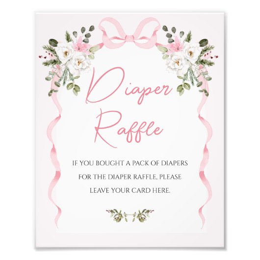 Impression Photo Panneau Baby shower de la couche inférieure de l'a (Devant)