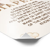 Impression Photo Panneau Baby shower des plongeurs nocturnes (Coin)