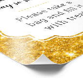 Impression Photo Panneau Baby shower Gold Candy Buffet (Coin)