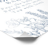 Impression Photo Panneau Boho Periwinkle Fleur sauvage Mimosa Bar (Coin)